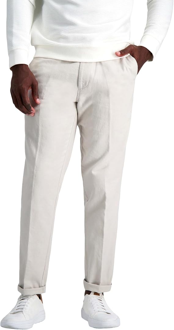 Kenneth Cole Reaction Men's Slim Fit Casual Linen Chino Pant