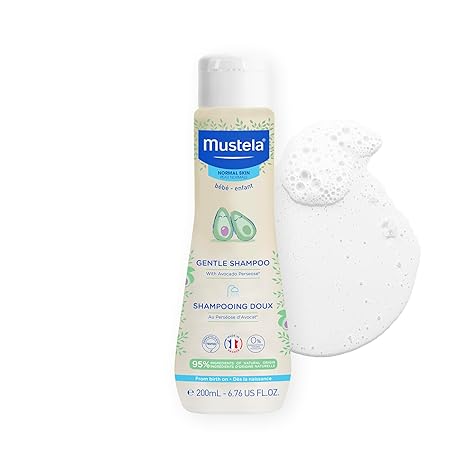Mustela Baby Gentle Shampoo with Natural Avocado - Hair Care for Kids of all Ages & Hair Types - Tear-Free & Biodegradable Formula - Various Sizes - 1 or 2-Pack