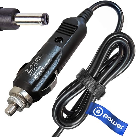 T-Power Car Charger for TruTech PVS12701 PVS12701b PVS12701C DVD Player Replacement AC DC Car Plug Charger