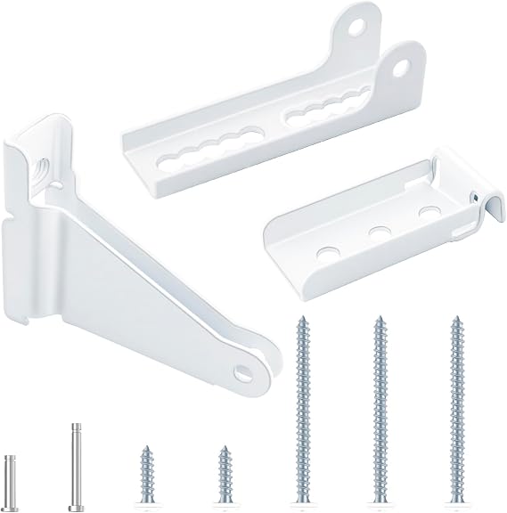 Reinforced Storm Door Closer Bracket, Screen Door Closer Replacement Part, Compatible with Andersen, Emco, Larson,Pella,40201 Door Repair Kit, for Wind Protection and Protecting Doors (White)