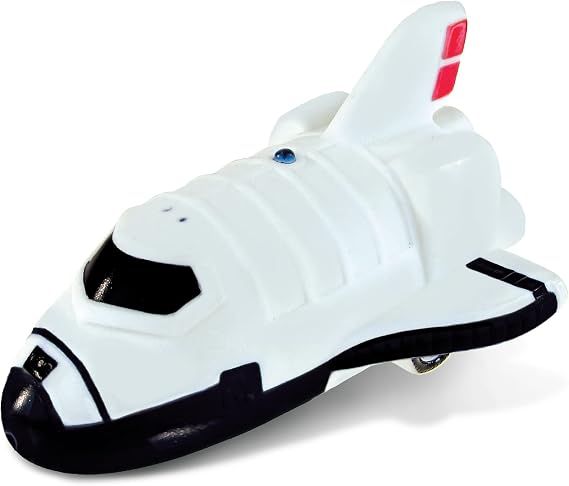 DolliBu Space Shuttle Model Bath Buddy Squirter Toy, Pool Toys - 3 Inches