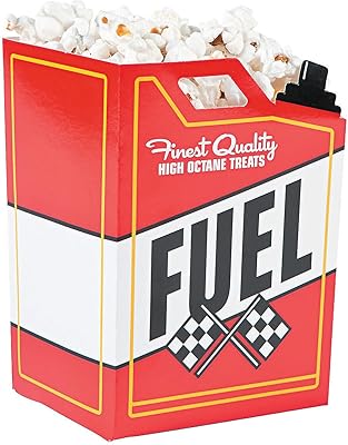 Fun Express Race Car Fuel Can Popcorn Treat Boxes Perfect for Racing - Themed Birthday - Parties Fun Popcorn Containers for Kids Ideal for Party Favors and Goodie Bags 24 Pieces - Multi-colored