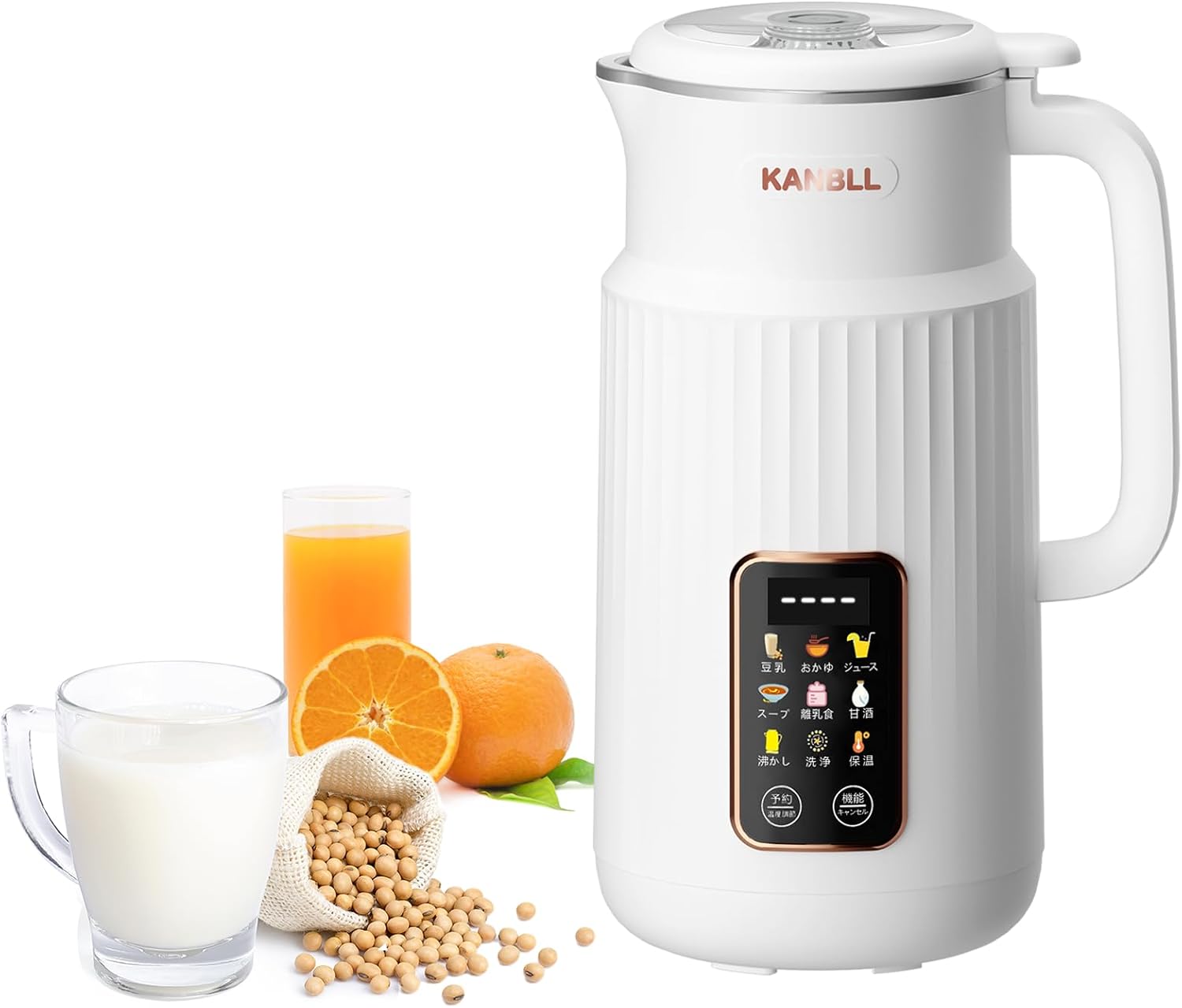 Soy Milk Maker, Authentic Soy Milk Machine, Micro Pressurized Soy Milk, 28.7 fl oz 850 ml Large Capacity, 8 Preset Cooking Modes & Reservation Function, Equipped with Heat & Heat Retention
