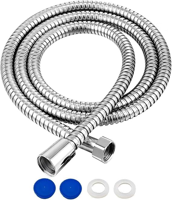 Shower Hose 1.75m, Long Stainless Steel Anti-Kink Shower Hose(69''), Flexible Universal Replacement for Handheld Showers, G1/2 Connection