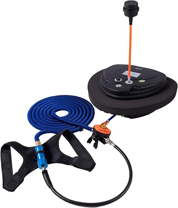 Diving Ventilator, 3 Hours Rechargeable Scuba Diving Tank,Waterproof Air Compressor with 39ft Hose & Diving Breathing Regulator Scuba Diving System for Recreational Diving Fishing