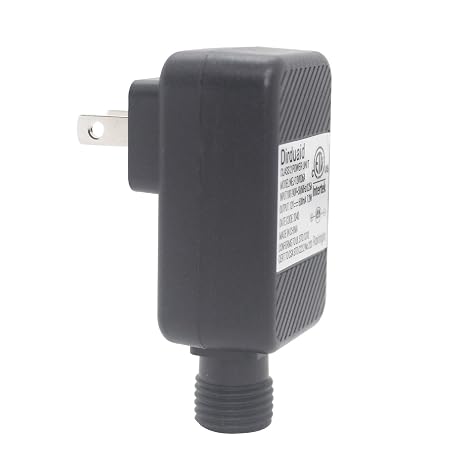 Dirduaid LED Transformer 12V 0.6A Inflatable Power Adapter Class 2 Power Unit, IP44 Low Voltage Transformer US Plug for String Light, Inflatable Decoration (12V7.2W)