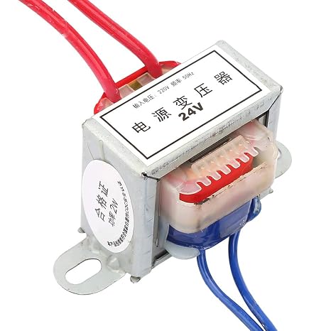220V To 24V Converter, Ac/Ac Power Transformer, Input 220V-240V Output AC 24V 2W Single Step Down Transformer for High Voltage Devices, Lighting Power Supplies(24V)