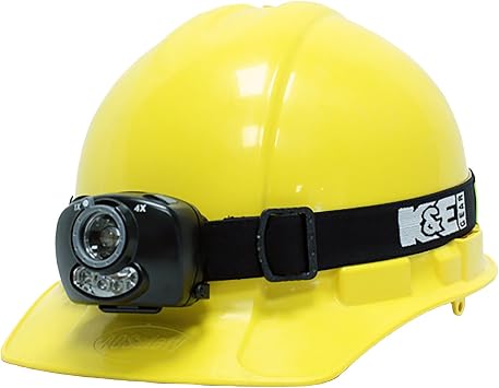 Railhead Gear 140 Lumen Focus Control LED Headlamp, Adjustable Pivot Base, 220 Ft Beam Distance, IPX4 Rated, 3.4oz., KE-FC115N