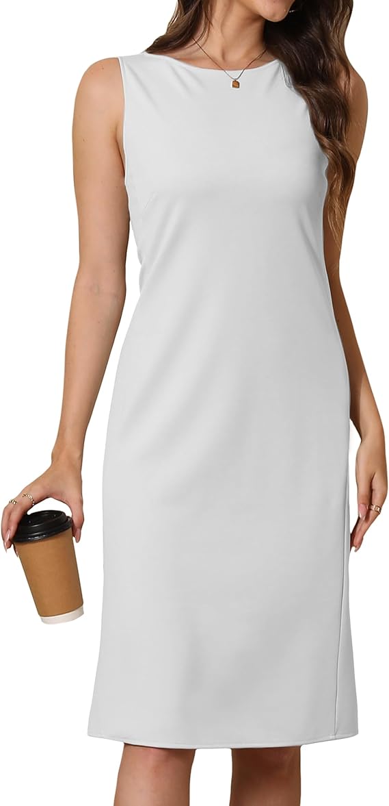 Women Business Sheath Midi Dress