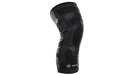 DonJoy Performance TRIZONE Compression: Knee Support Sleeve, Left Leg, Black, Large