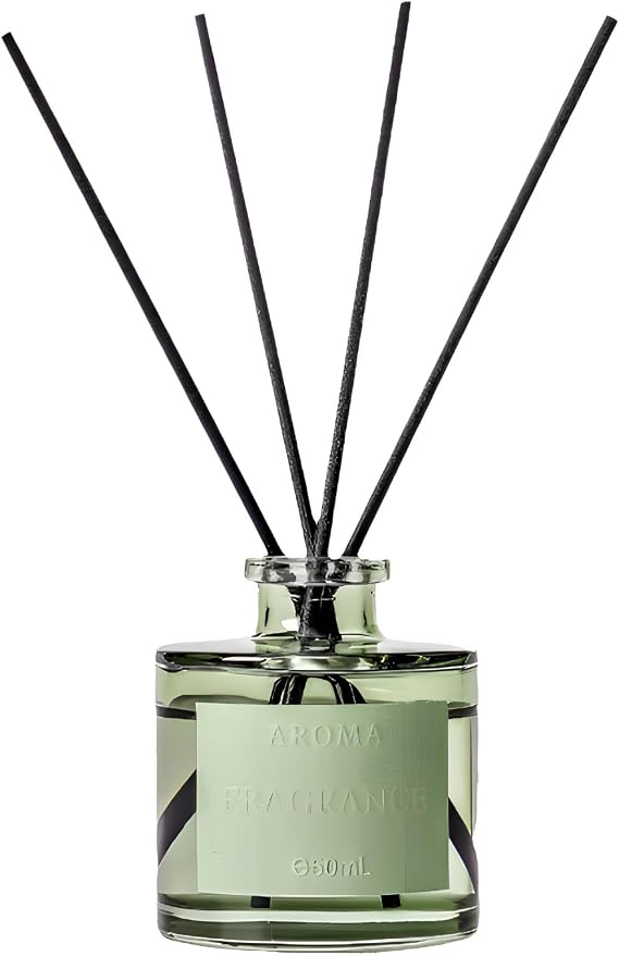 Reed Diffuser Set, 50ml(1.69oz) Long Lasting Home Fragrance Reed Diffusers, Aromatherapy Scented Oil Diffuser for Home, Bathroom, Office Decor, Includes 5 Sticks(Jasmine)