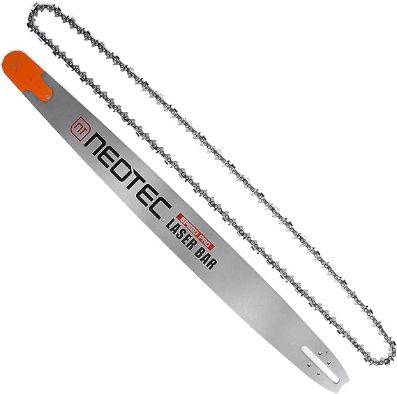 NEO-TEC 42 Inch Chainsaw Guide Bar and Chain, 3/8" Chain Pitch 0.063" Gauge 136 Drive Links Fit for Stihl MS660 for Oregon 423RNDD025
