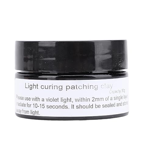 Ultra Violet Repair Putty, Quick Curing Filler for Crafts Nail Art Repairs, 50g