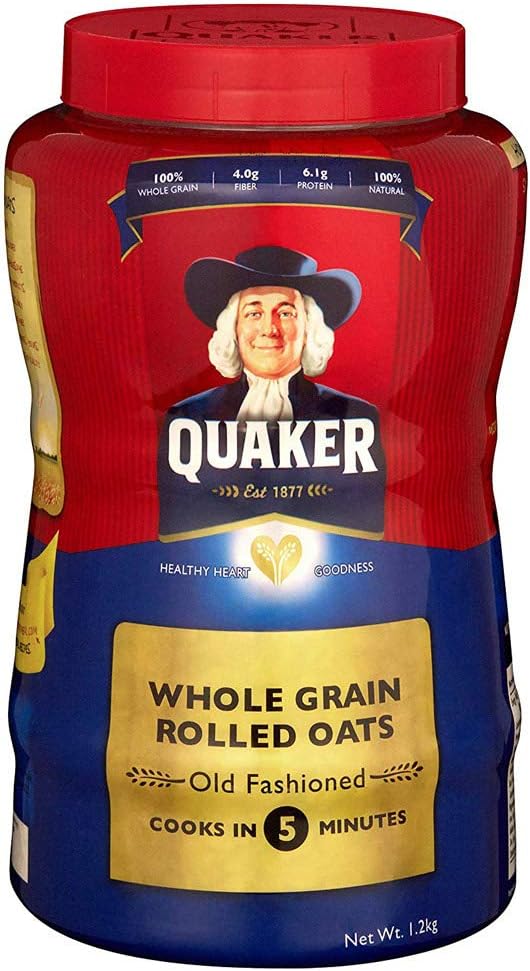 Quaker Old Fashioned Oatmeal 2.6 lbs 1.2 kg x 2 Packs