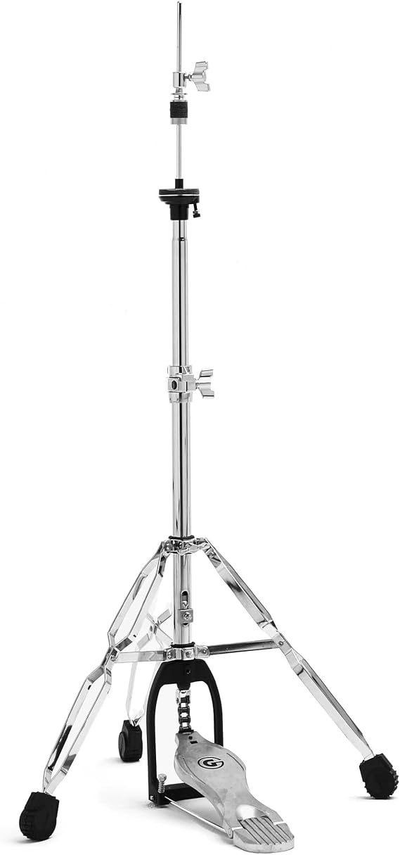 Gibraltar Medium Weight Double Braced Hi-Hat Stand, Percussion Chrome Drum Set Hardware, For Snare Drum Practice Pad, 5707