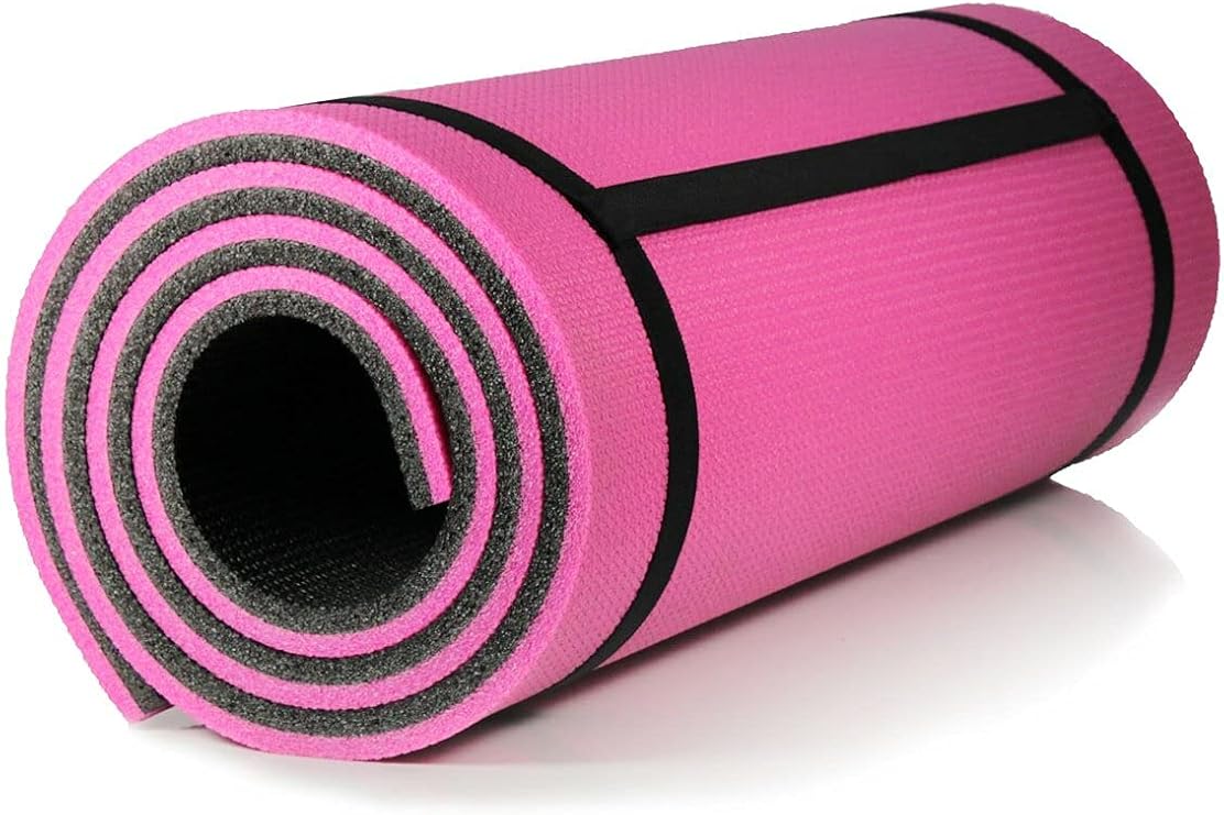 Mobee Pratik Kullanım 10 Mm Pilates Minderi Yoga Matı 180x60 Cm Pembe