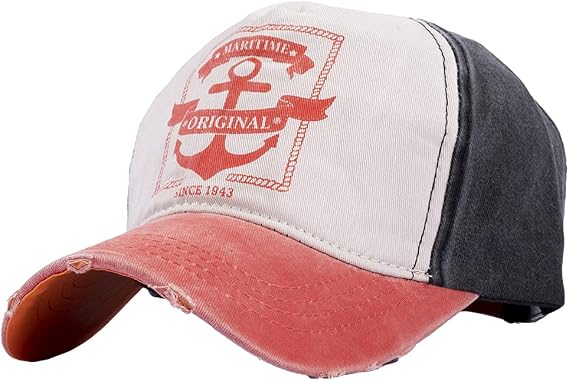 Perlotus Maritime Original Çapalı Eskitme Kep Şapka Turuncu