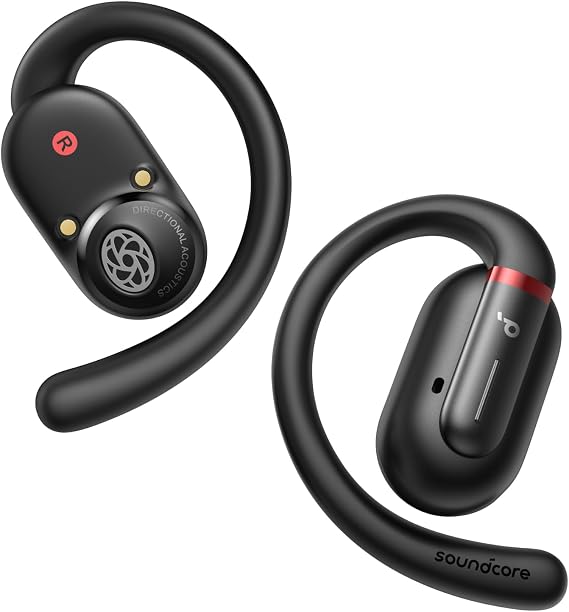 Soundcore V30i by Anker Open Ear Earbuds, Open Ear Headphones True Wireless | Ultra-Comfort, Lightweight, Snug Fit, Ergonomic Hooks, Robust Bass, 36H Playtime, Bluetooth 5.3, App Control, Clear Calls