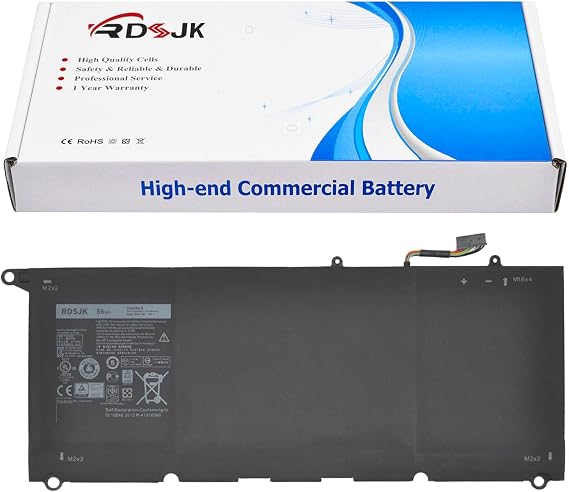 90V7W 7.6V 56Wh Laptop Battery for Dell XPS 13 9343 9350 13-9350-D1508 13D 9343 XPS13 13-9343 13-9350 XPS13-9350 13D-9343 13D-9343-150 Series JHXPY 5K9CP DIN02 JD25G RWT1R 0DRRP 0N7T6 D1N02 0JHXPY