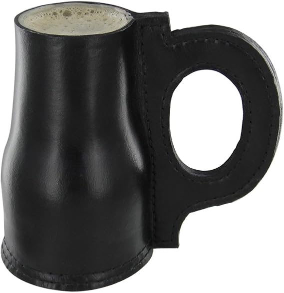 Handmade Leather Pale Ale Jacks Tankard
