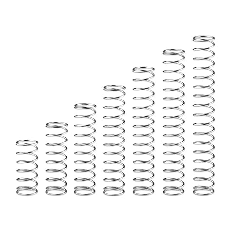 Cgshop-Compressed Spring Length 10-50mm Wire Diameter 1.2mm Outer Diameter 8-18mm Stainless Steel Compression Spring, 10pcs, Good Elasticity and More Durable(50mm (10Pcs),18mm)