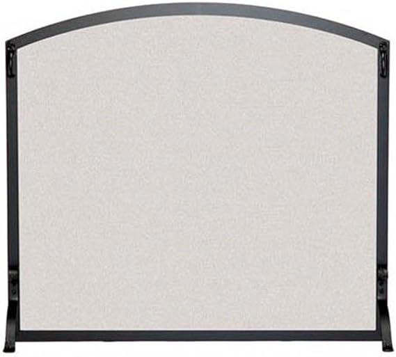 Pilgrim 18270 Single Panel Arched Screen - Matte Black