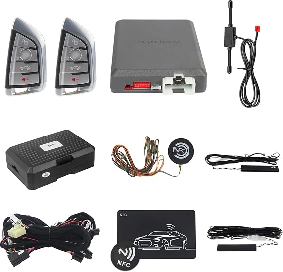 EASYGUARD EC211PP-BM2-NFC-C1 smart Key PKE Passive keyless Entry Remote Starter NFC Lock Unlock fit for Push to Start BMW 1 Series E81 E82 E87 E88 // 3S M3 E90 E91 E92 E93 // 5S M5 E60 E61