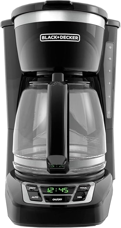 BLACK+DECKER 12-Cup Drip Coffee Maker with Vortex Brewing