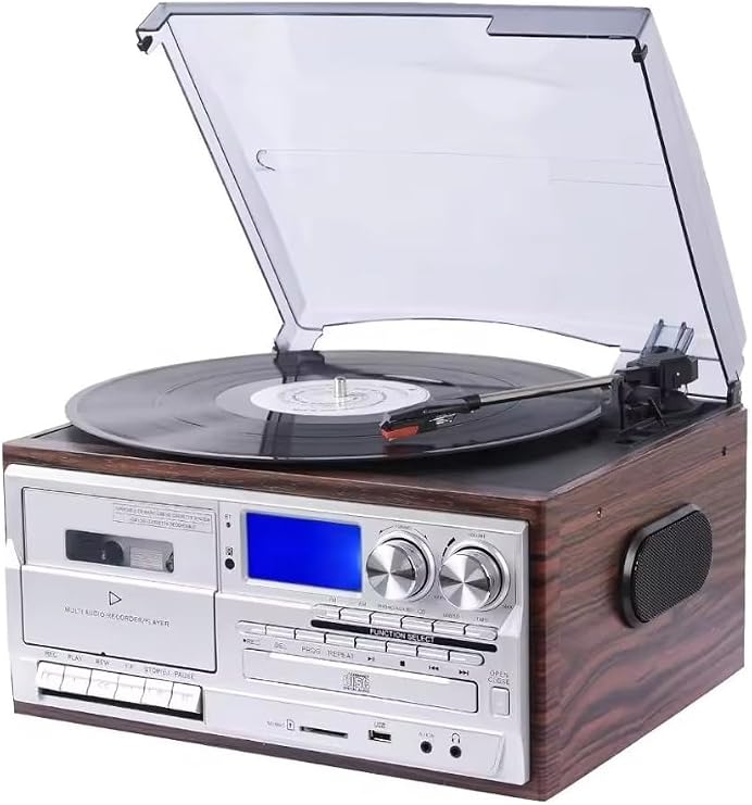 Nostaljik Pikap Kaset CD Çalar Bluetoothlu Kumandalı Radyo Mp3 USB 33-45-78 lik Plakla