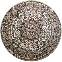 Traditional Round Area Rug Design 401 Bellagio (4 Feet X 4 Feet)
