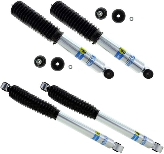 Bilstein 24-186735/24-186742 Set of Front and Rear B8 5100 Series Suspension Shock Absorbers fits Select Silverado/Sierra 1500 HD, 2500, 2500 HD, 3500, and 3500 HD Models | Easy Installation