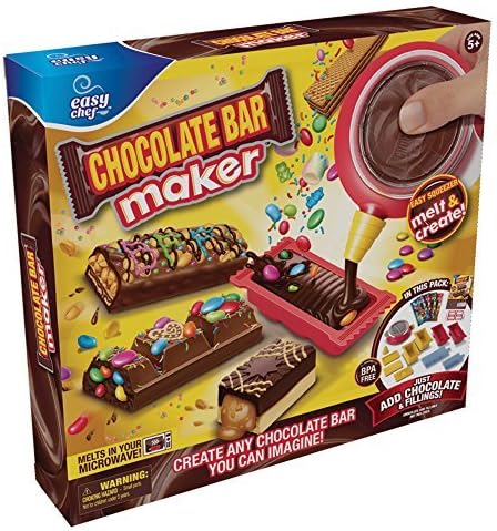 Chocolate Bar Maker Kit for Kids Create Custom Chocolate Bars at Home Includes Silicone Molds & Decorations Perfect DIY Fun Gift for Kids & Families