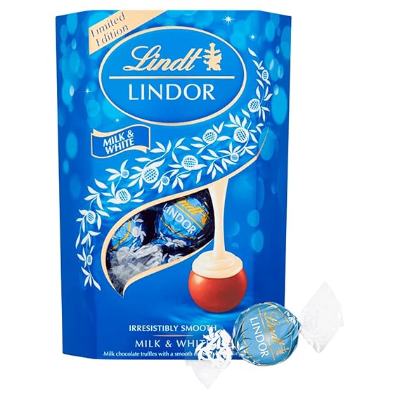 Lindor Milk & White Chocolate Truffles 200g