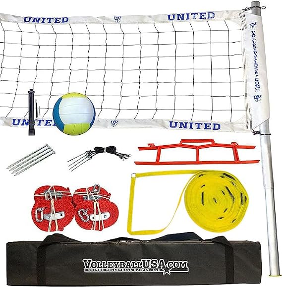 Slip Net System with Soft Volleyball and Pump