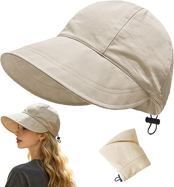 huablo UPF 50+ Womens Sun Hat Wide Brim Sun Hat UV Protection Hiking Fishing Hat Adjustable Head Circumference for Easy Carry