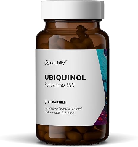 edubily Ubiquinol Capsules 100 mg Q10 by Kaneka (60 Capsules)