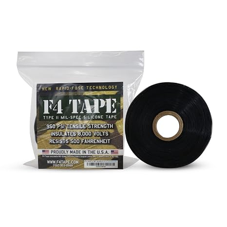 Bond It F4 Tape Military Grade Silicone Tape 1 in x 36 ft Black