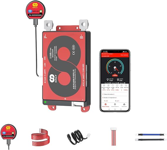 DALY Smart BMS 3S 12V 60A Li-ion with WiFi Bluetooth Module CAN RS485