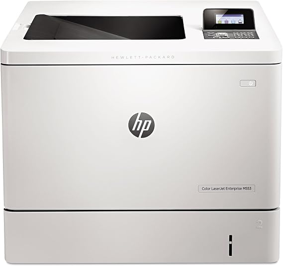 HP Color Laserjet Enterprise M553DN Duplex Printer (B5L25A), White, 18.9 x 18 x 15.7 inches