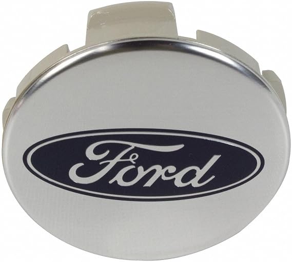 Ford 2015-2025 OEM Genuine 2.5in Diameter Chrome Center Cap with Blue Oval Ford Logo FL3Z-1130-K