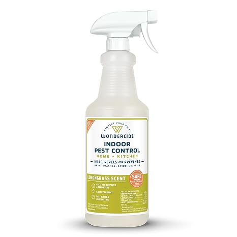 Wondercide - Indoor Pest Control Spray for Home & Kitchen Lemongrass 32 oz