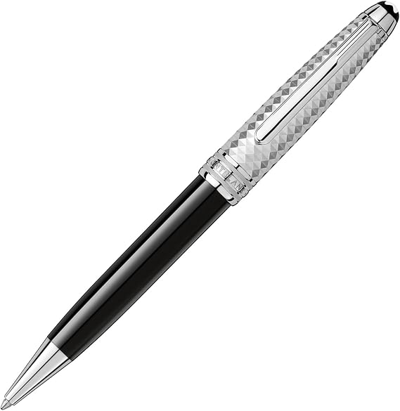 Montblanc 113336 Meisterstück Solitaire Doué Geometric Dimension Platinum Classique Ballpoint Pen