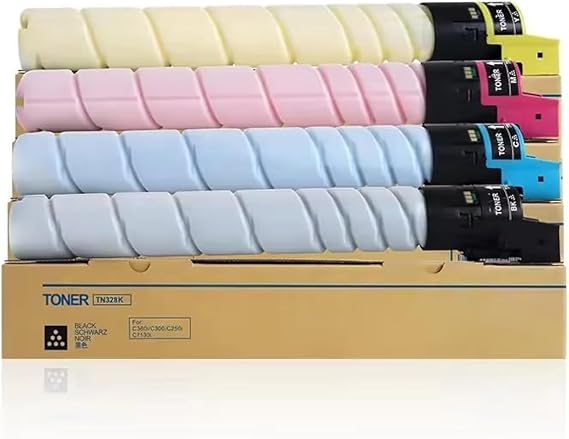 4PK TN328 TN626 TN330 TN628 Toner Cartridge Compatible for Konica Minolta Bizhub C300i C360i C250i C7130i C450i C550i C650i Printer