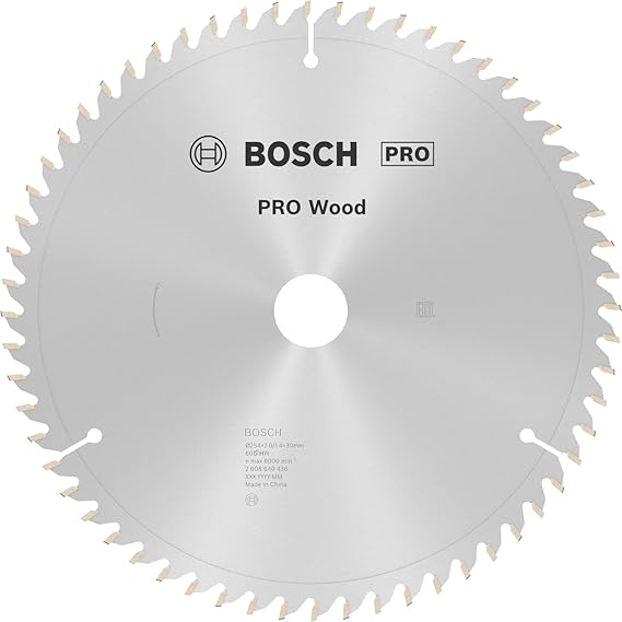 Bosch Professional Accessories Daire Testere Bıçağı, Gri, 254x30x2.0 mm, 60, 1 Adet