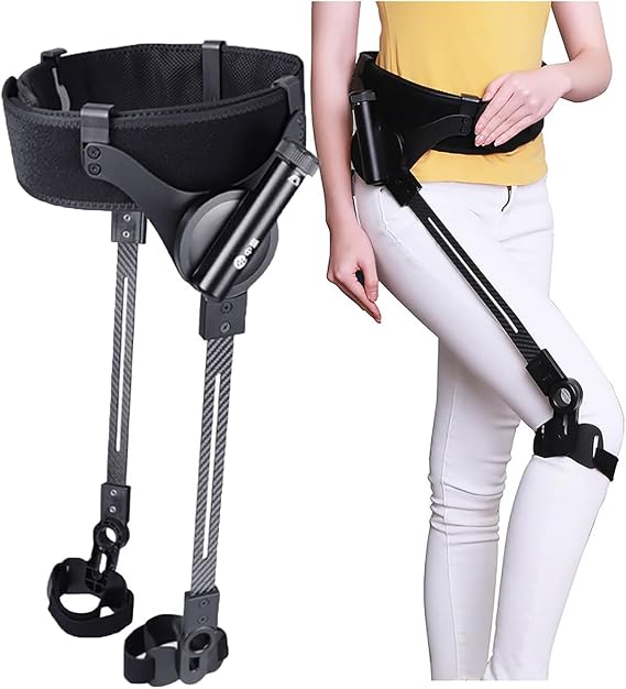 Bionic Exoskeleton Walking Assistance Adjustable Waist/Leg Girth Walking Assistance Rehabilitation Walker for Leg Lift Exercises S