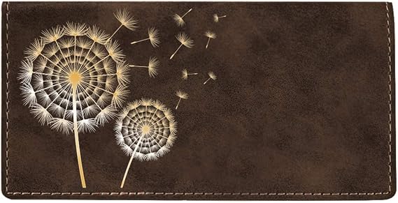 CAROUSELCHECKS Make A Wish Laser Engraved Leatherette Checkbook Cover