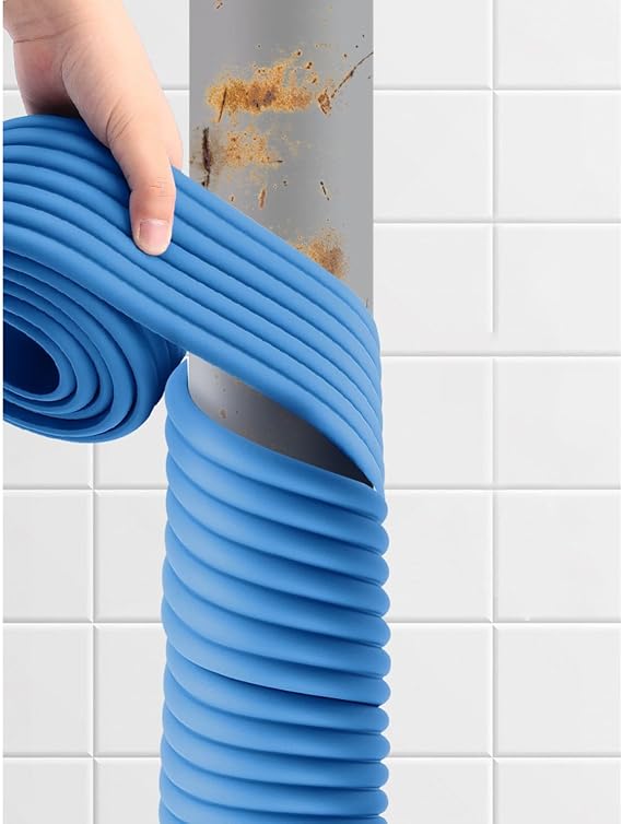 1 2 3 Pieces Pipe Covering Tape, Self-Adhesive Tube Wrapping Strips Insulation Pipework Covers for Drain Pipe Electrical Piping Chimney Stove Flue Protect, Waterproof(Color:1 pc A), 2023715
