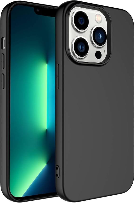 Spia Apple iPhone 14 Pro Max Case Black Launch Cover Original Flexible Durable Anti-Shock New Generation Design (Apple iPhone 14 Pro Max, Black)