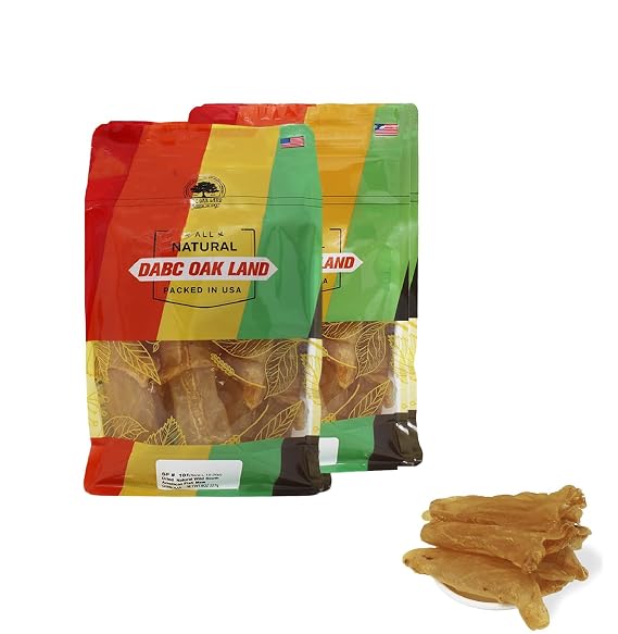 Fish Glue,Rich in Collagen Dried Seafood Fish Maw Roll Natural Sun Dried From South America AAAin bag (Large 1lb/bag)