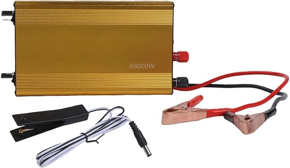 Electro Fishing Inverter Fish Stunner Converter DC to AC Portable Electric Fisher Adjustable for Frequency Unit Aluminum Freshwater Fishing Gear